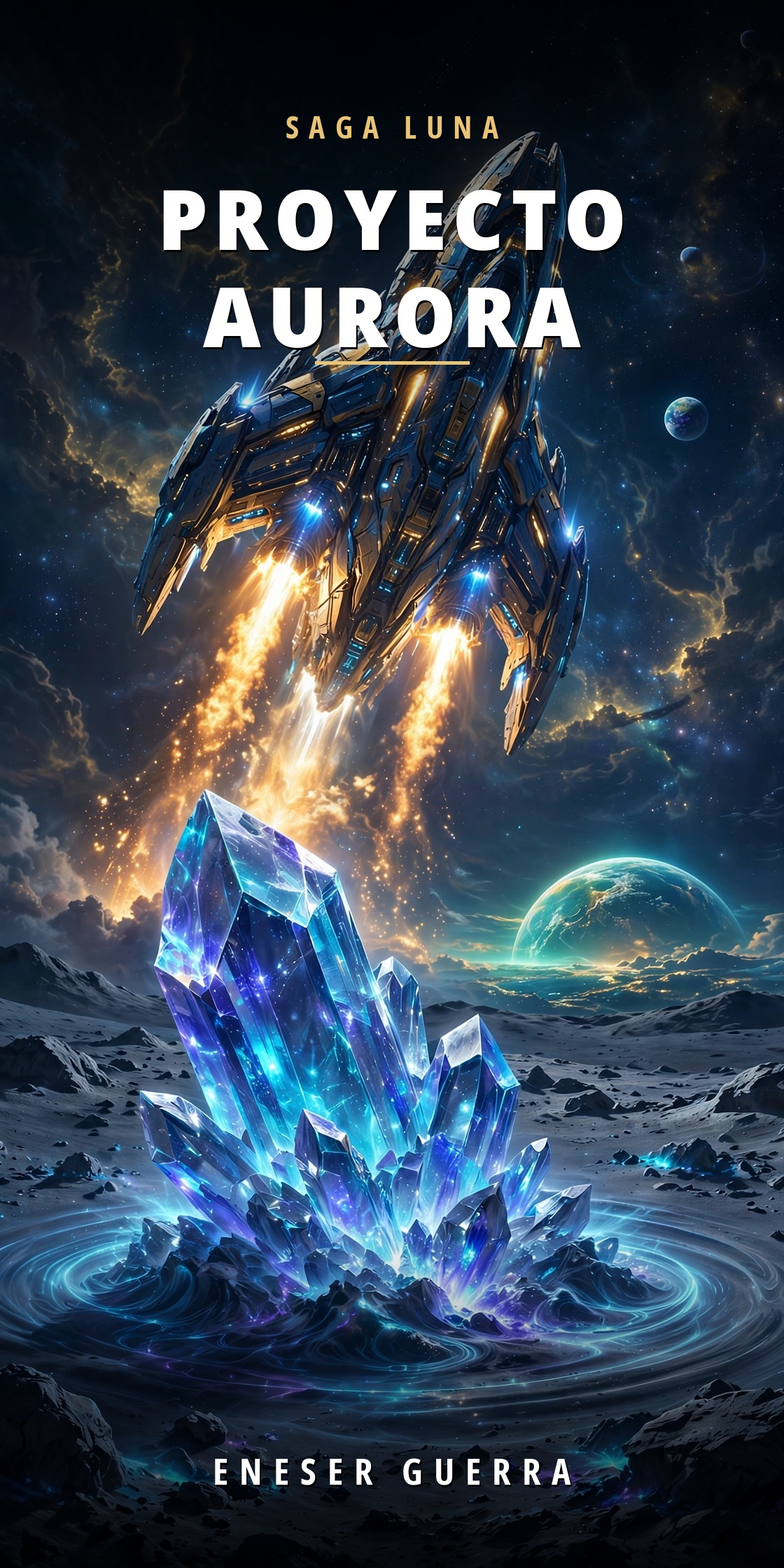 Portada de LUNA Fase 5: Proyecto Aurora, de Eneser Guerra